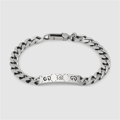 gucci ghost chain bracelet|guccighost chain bracelet in silver.